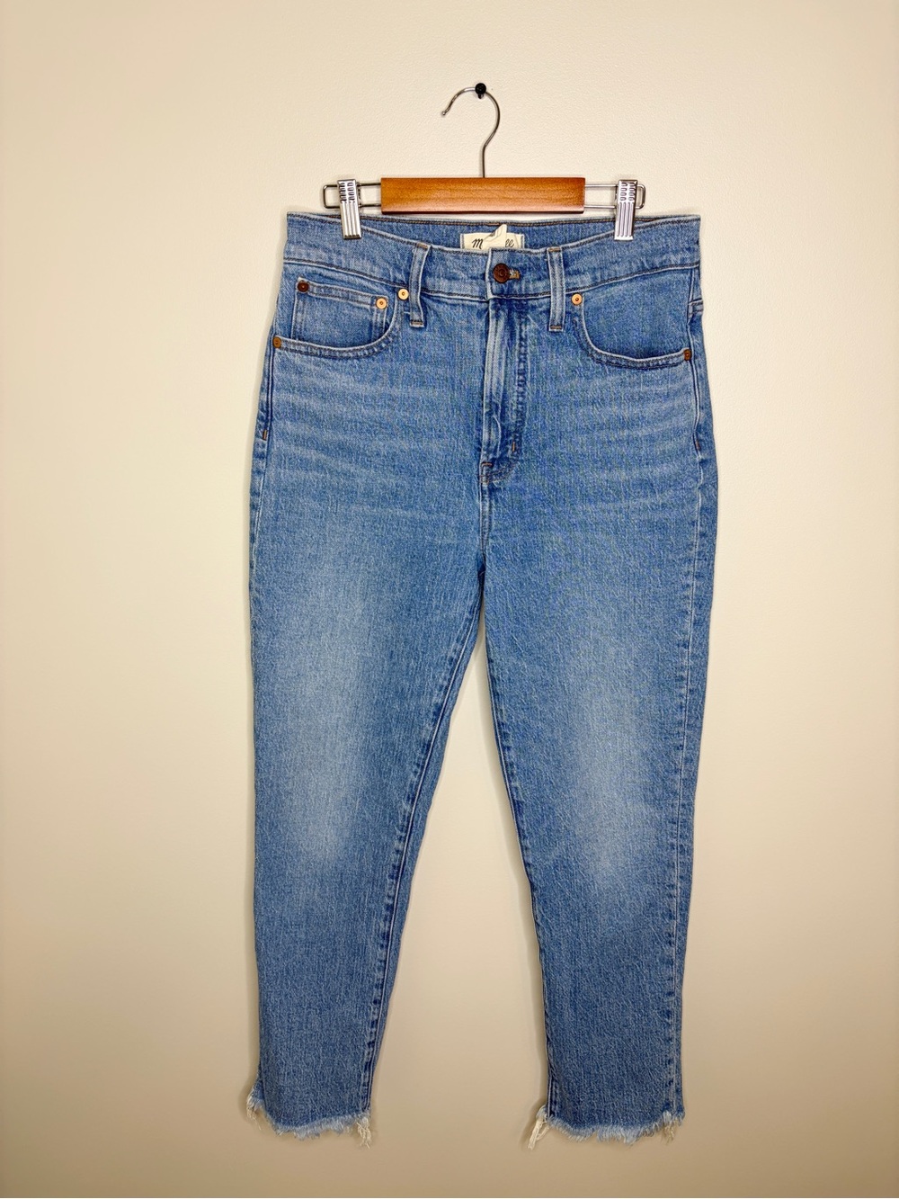Madewell The Perfect Vintage Jean High-Rise Straight Jeans in Light Blue 28